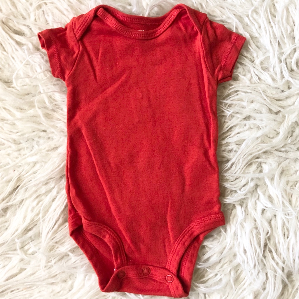 Solid Red Onesie